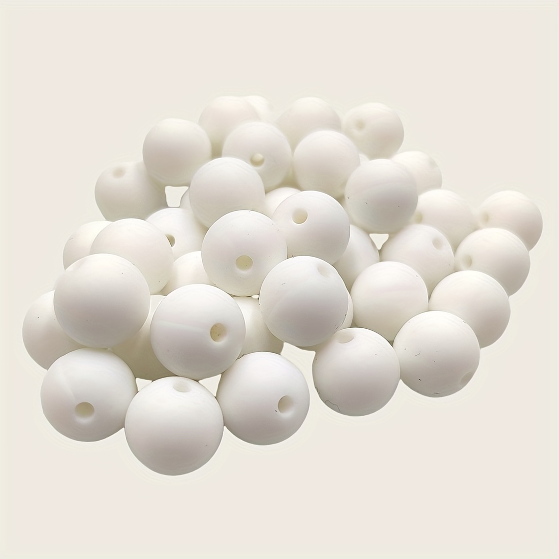 

20pcs 15mm Silicone Round Beads For Jewelry Making, Backpack Pendant Accessories, Ideal For Daily Wear