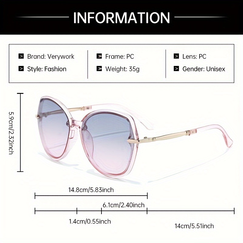 Stylish And Elegant Geometric Frame Glasses from Verywork, Perfect for Complementing Everyday Outfits