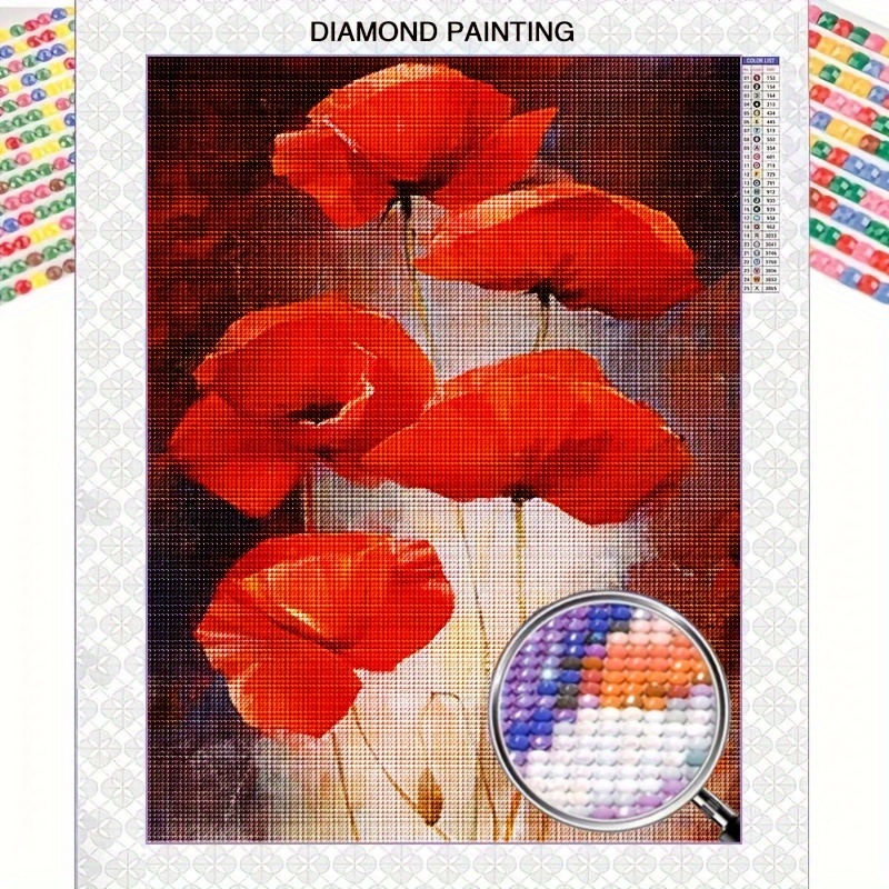 

30x40cm/11.8x15.8in Diamond Painting Kit: Red , Suitable For Beginners, For , , Or For Day, , Or Easter