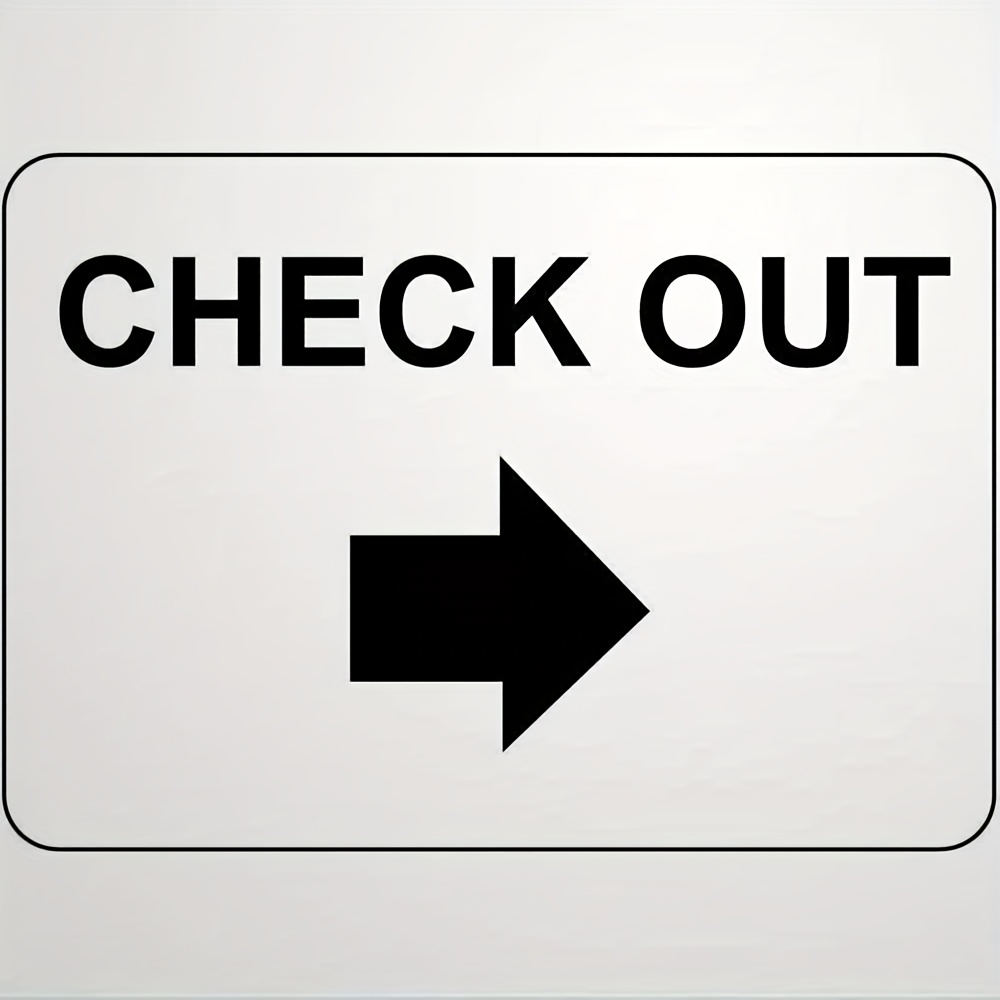 8x12 inch check   arrow sign metal sign   uv protected and weather resistant durable ink easy to mount for outdoors
