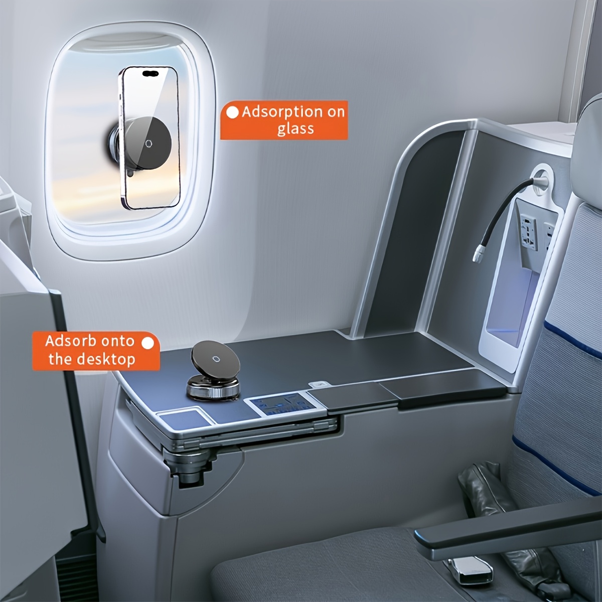 Ultra-Stable Magnetic Car Phone Holder - Dual-Sided Suction Cup, 360° Free Rotation, ABS Material, Adjustable Multi-Angle Design, No Adhesive Needed, Universal Fit for All Smartphone Sizes | Auto Phone Mount. 9 Ultra-Stable Magnetic Car Phone Holder - Dual-Sided Suction Cup, 360° Free Rotation, ABS Material, Adjustable Multi-Angle Design, No Adhesive Needed, Universal Fit for All Smartphone Sizes | Auto Phone Mount. - Image 9