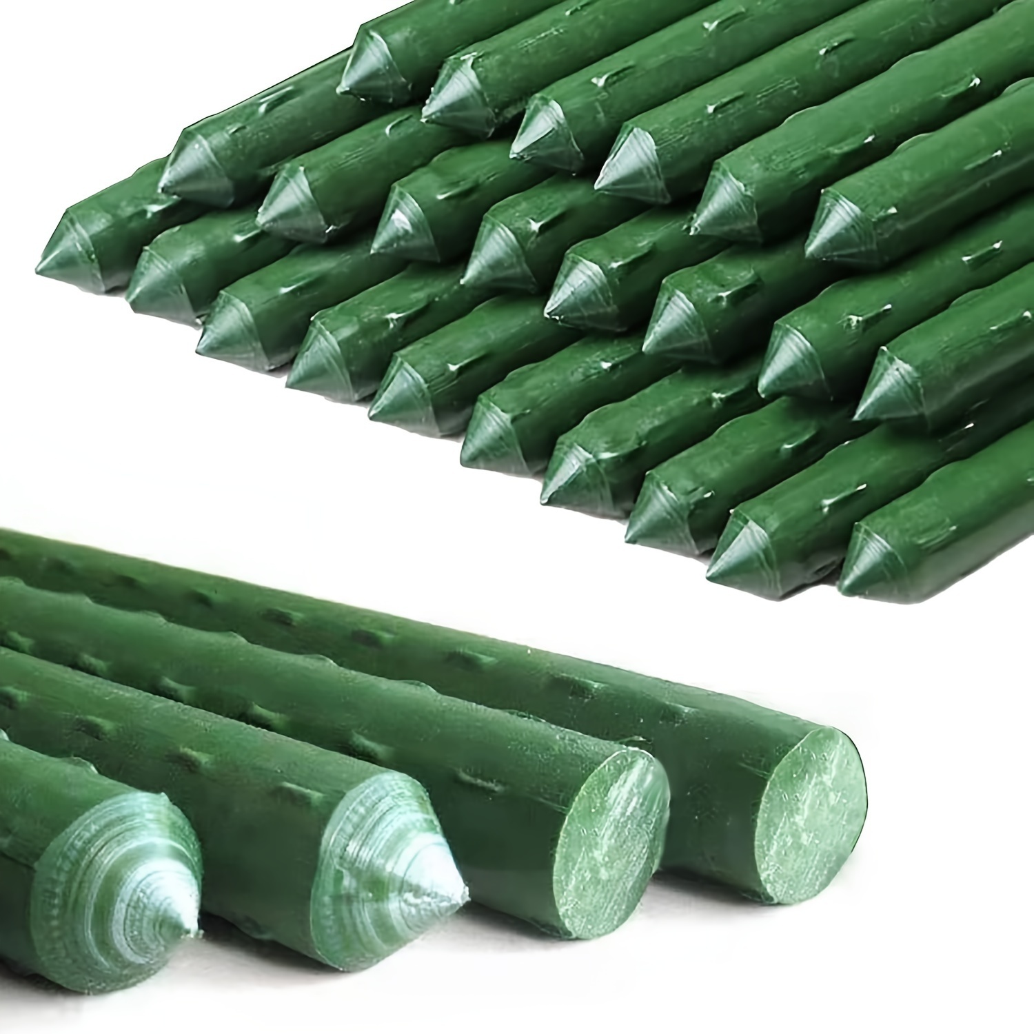 

10pcs, Garden Stakes Coated Steel Plant Pole For Fixing Trees And Plants. (length: 1.97 Ft), Garden Tool Supplies, Plant Holder