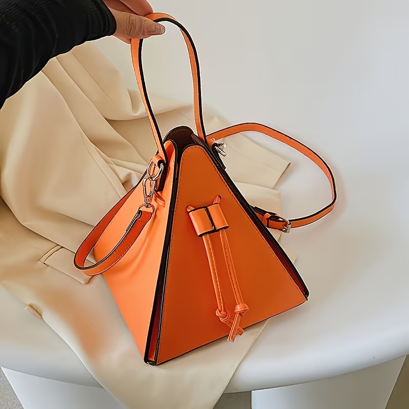 1 Women's Geometric Bag With Lightweight Adjustable Crossbody Strap, Y2k Style Handbag For Travel, Shopping, Daily Use, And Vacation