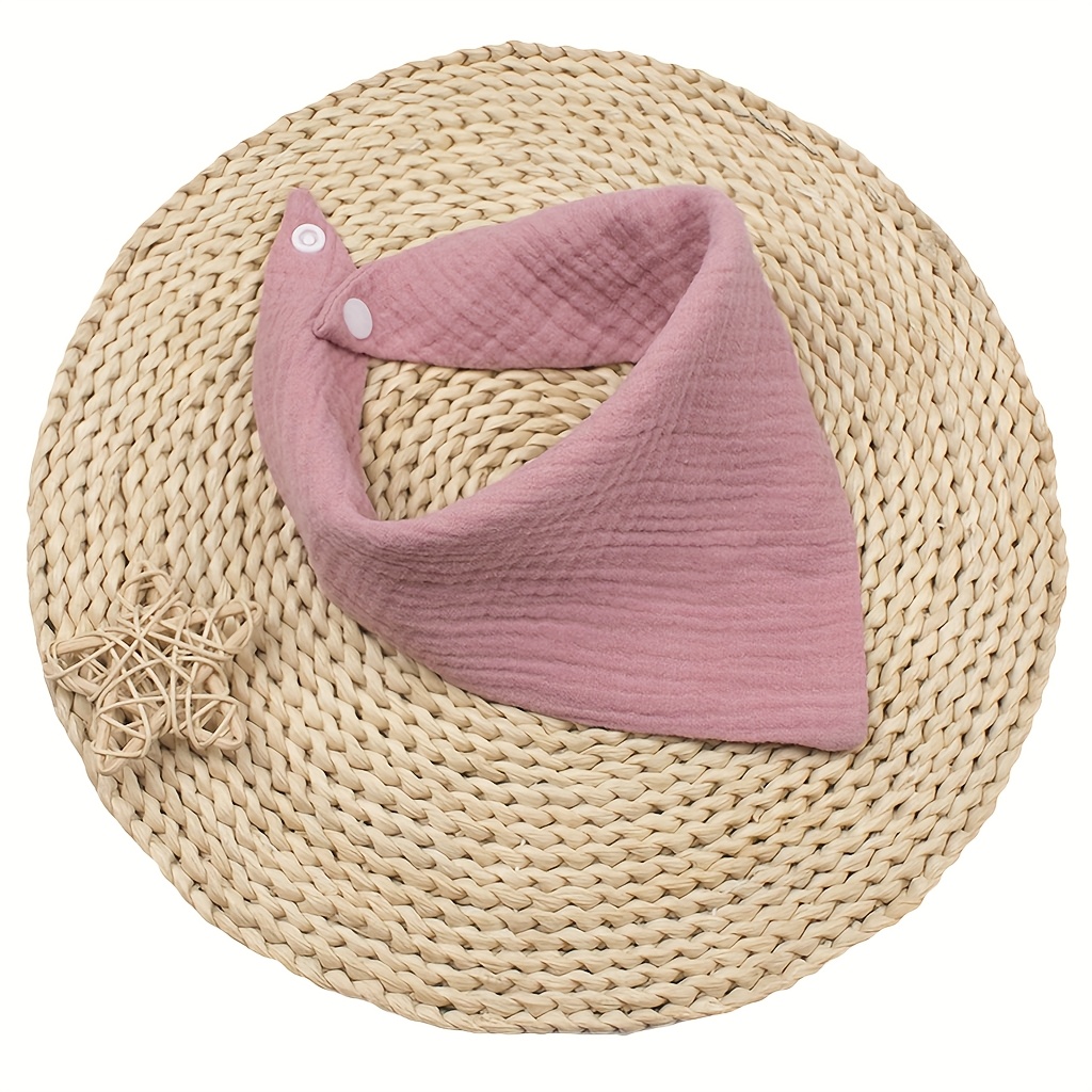 1pc European And American Solid Color Dog Bib Candy Pet Triangle Scarf Comfortable And Breathable Suitable For Small And Medium Pets