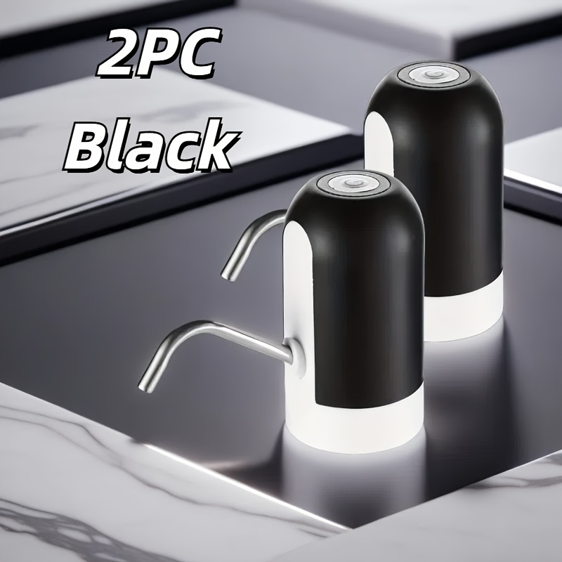 TEMU 2pcs Usb Charging - 1 Click Water Dispenser - Suitable For 3-5 Gallon Bottles - Easy To Fetch Water - Suitable For Camping And Household Items