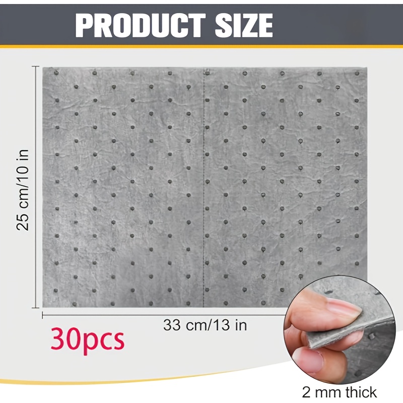 10/30pcs Of High- Suction Pads 25x33 Cm - Multi-functional And Durable, Suitable For Car Oil Change, Oil Spill And Cleaning - For Home, Laboratory, Factory And Pet Accidents