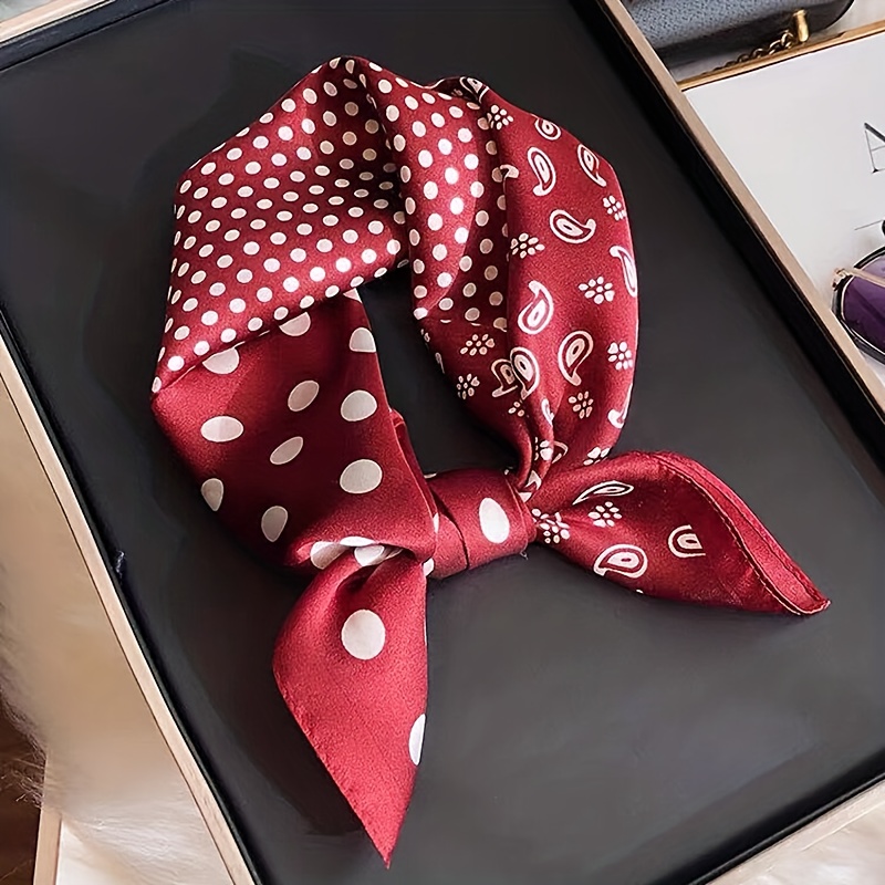 TEMU Fashionable Women's Scarf With 4 Patterns, , Multi-functional Use As Headscarf, Shawl, Smooth Texture, Versatile And Stylish