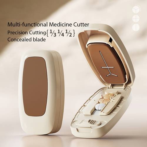 multi function pill cutter precise 3 1 4 tablet cutting suitable for all types of tablets portable pill cutter fits or bag