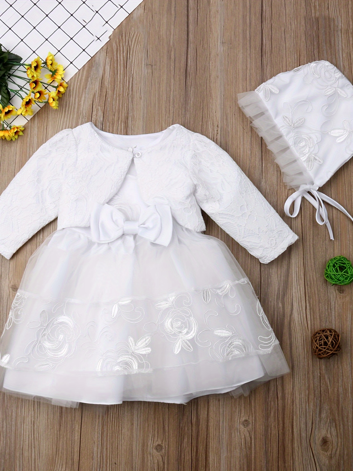 open lace back dress Tessa Newborn Gown at Baby Beau & Belle