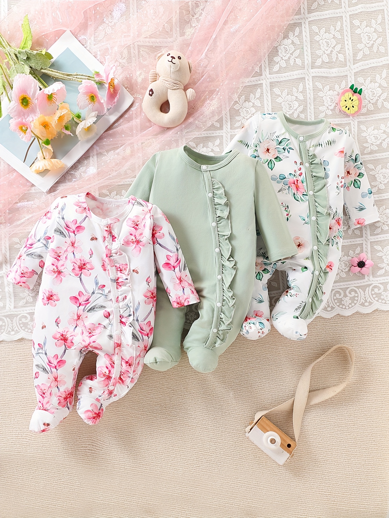 newborn dress clothes Welcome Baby Gown, Cygnet Living, Personalized Newborn Coming Home Outfit, One Size Newborn Hospital Outfit, Coming Home Hospital Outfit for Newborns main image 0