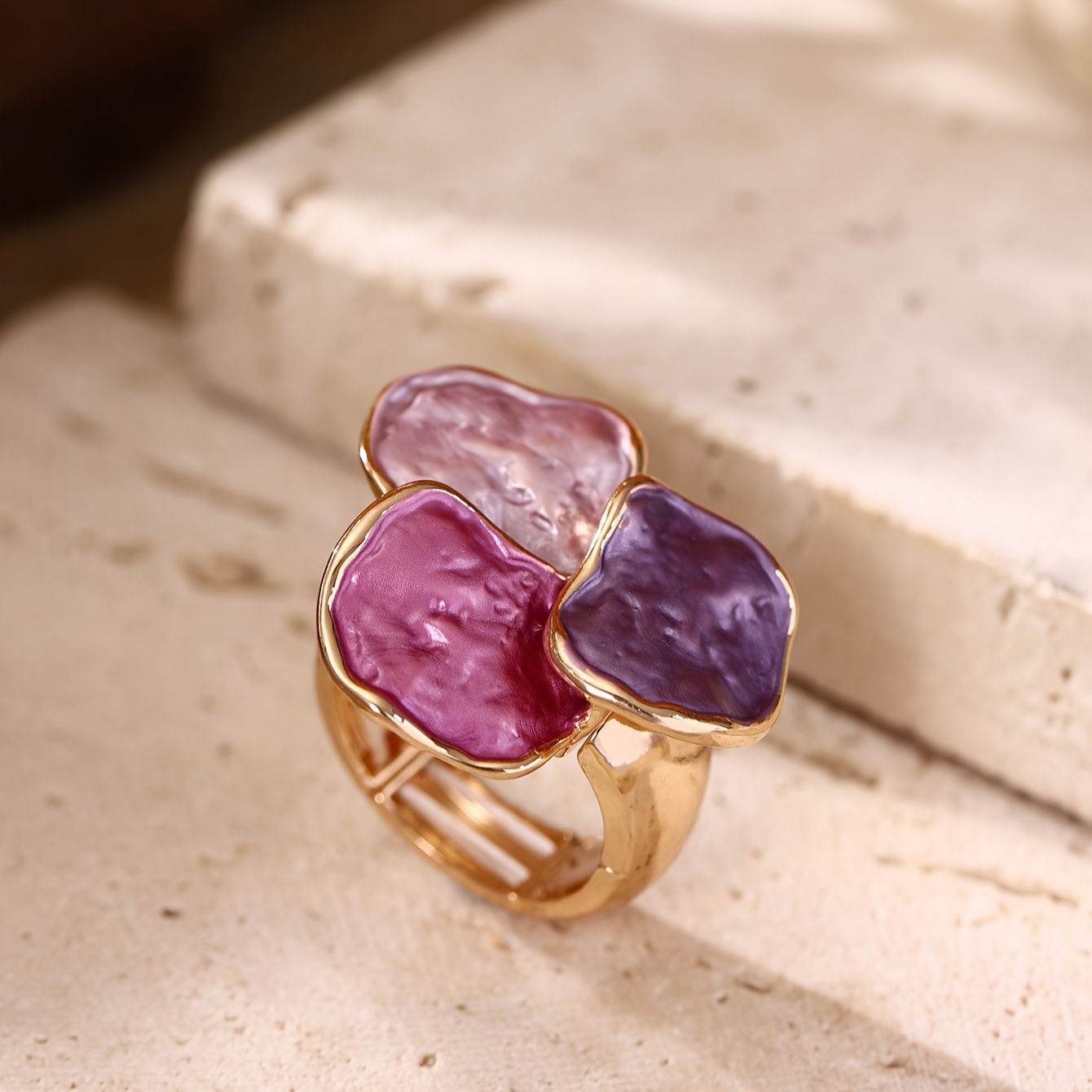 TEMU Anillo Elegante de Estilo Bohemio Minimalista en Acero Inoxidable , Ideal para Uso Diario, Fiestas y Vacaciones en : Un Regalo Estiloso para