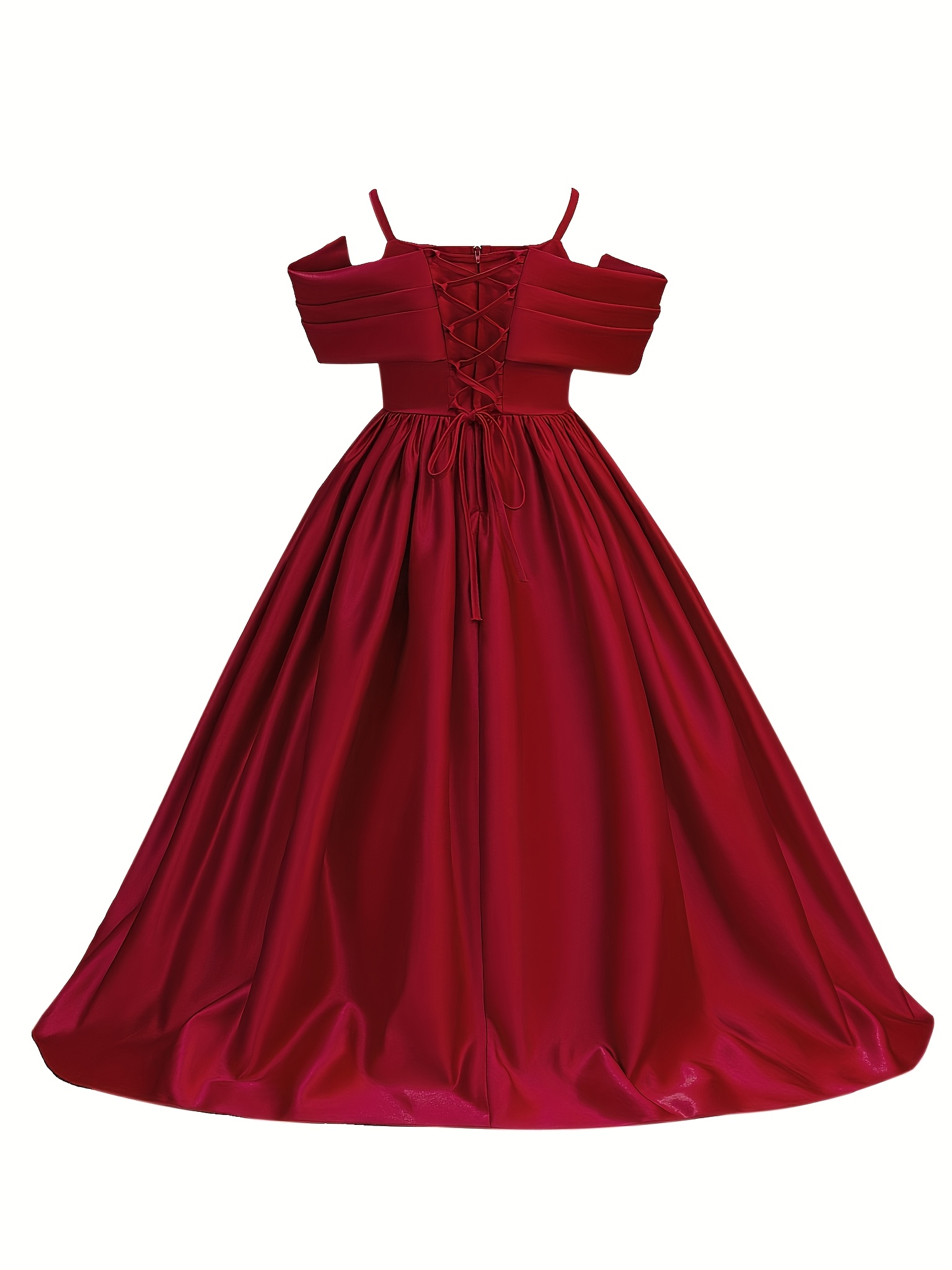 wine red princess dress satin wine red dress Wine Red Sweetheart Strapless Satin Party Dress, Wine  Red Satin Prom D