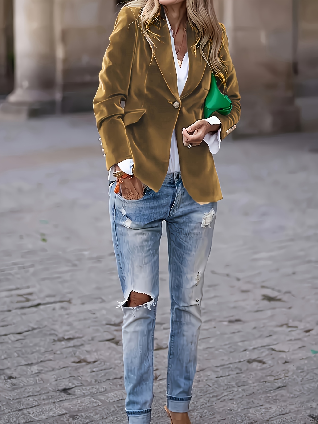 womens elegant jacket office party coat h Temu United Kingdom