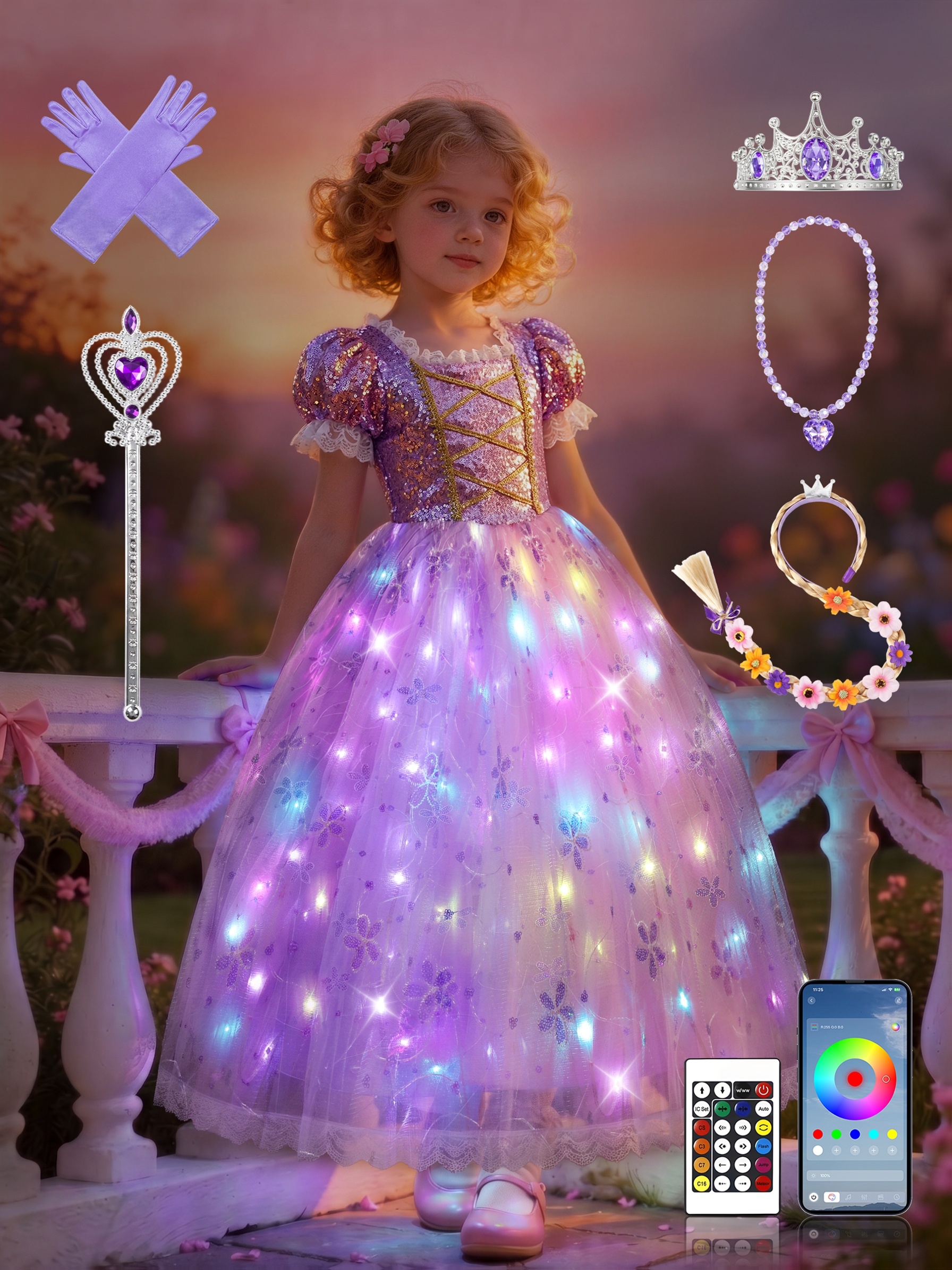 strapless open back dress Good Witch Halloween Dog Dress