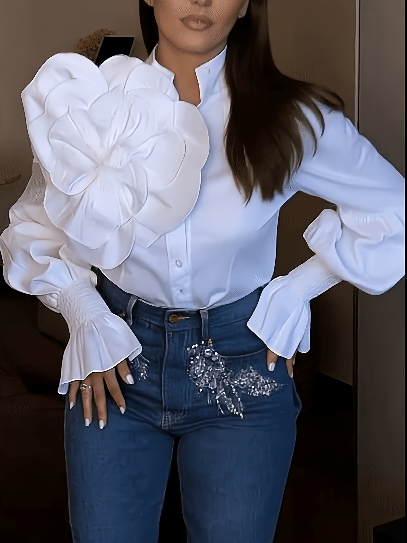 army blue mess dress Miley Shirt Dress White/Sand / M