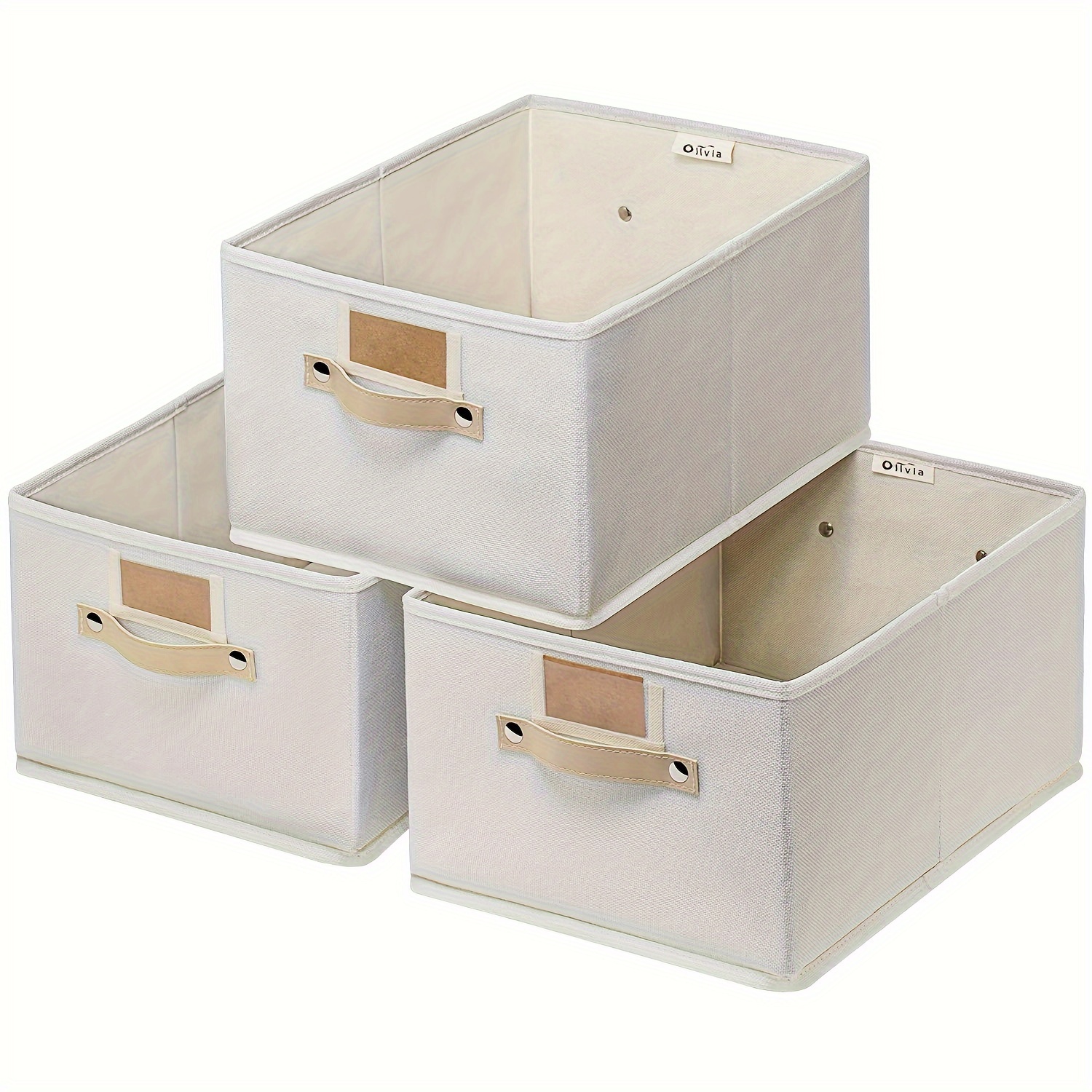 

Rectangle Cube Storage Bins, Sturdy Fabric Storage Cubes With Handle, Bins For Cube Storage For Home|office