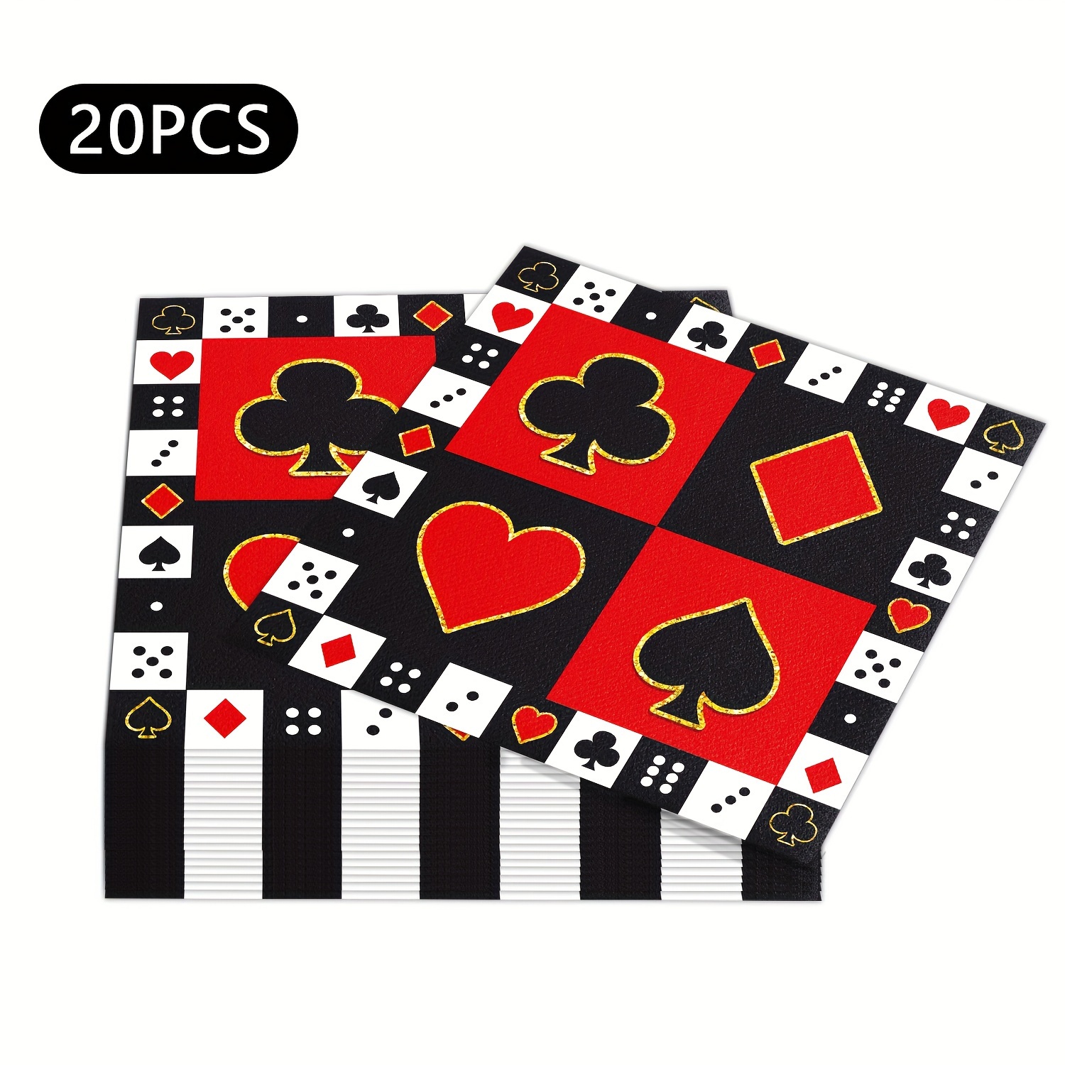 TEMU Napkins Disposable Folded Cocktail Napkins Paper Napkins For Dinner Theme Birthday Party Dessert Napkins