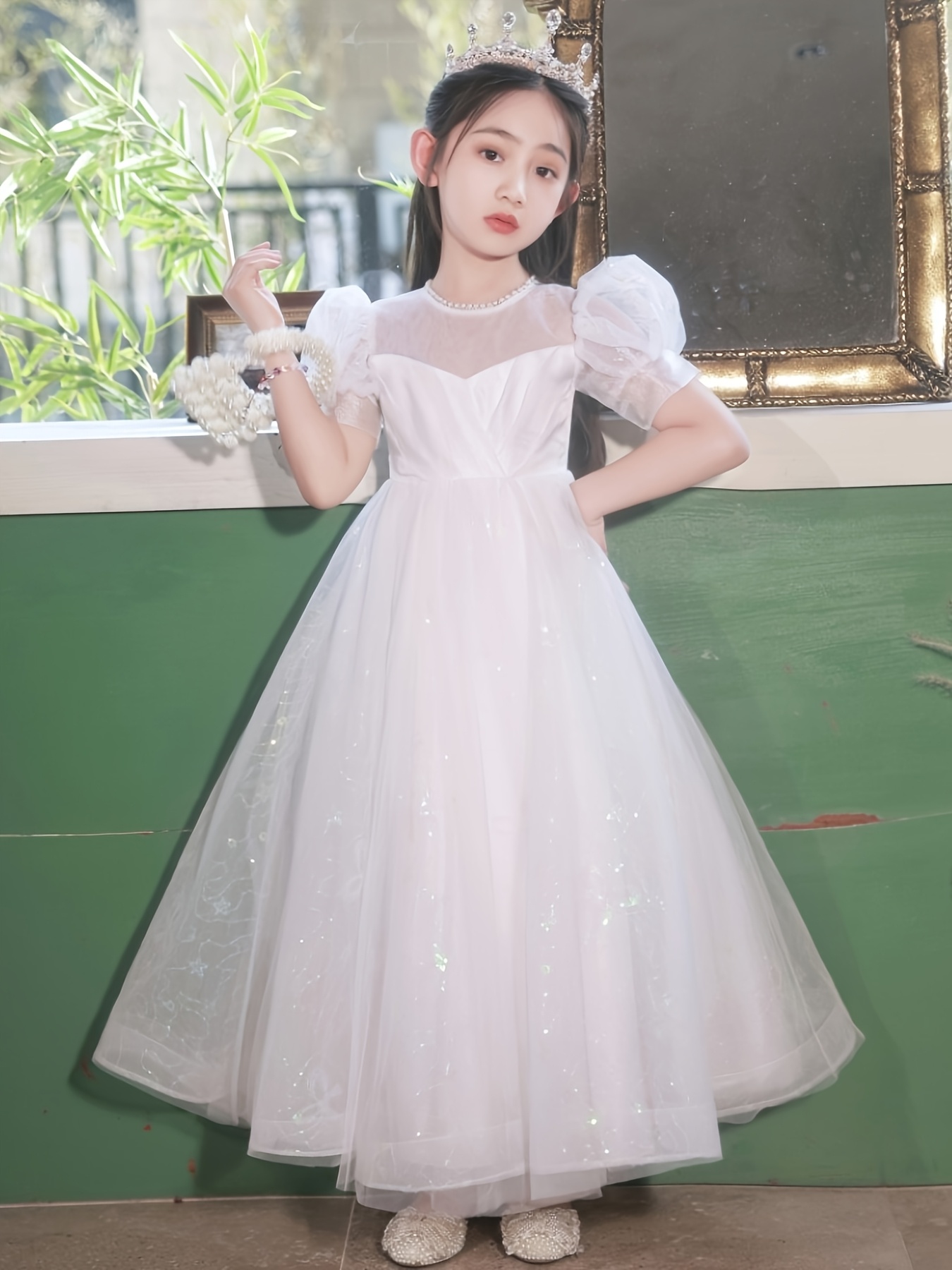 luxury dresses kids girls birthday princess gown - Temu Oman