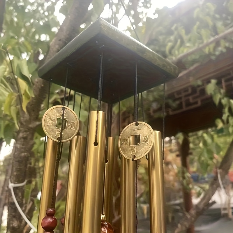 extra large wind chimes durable aluminum alloy tubes rust resistant for garden yard home decor rich and antique wind chimes for outside beautiful atmosphere art details 2