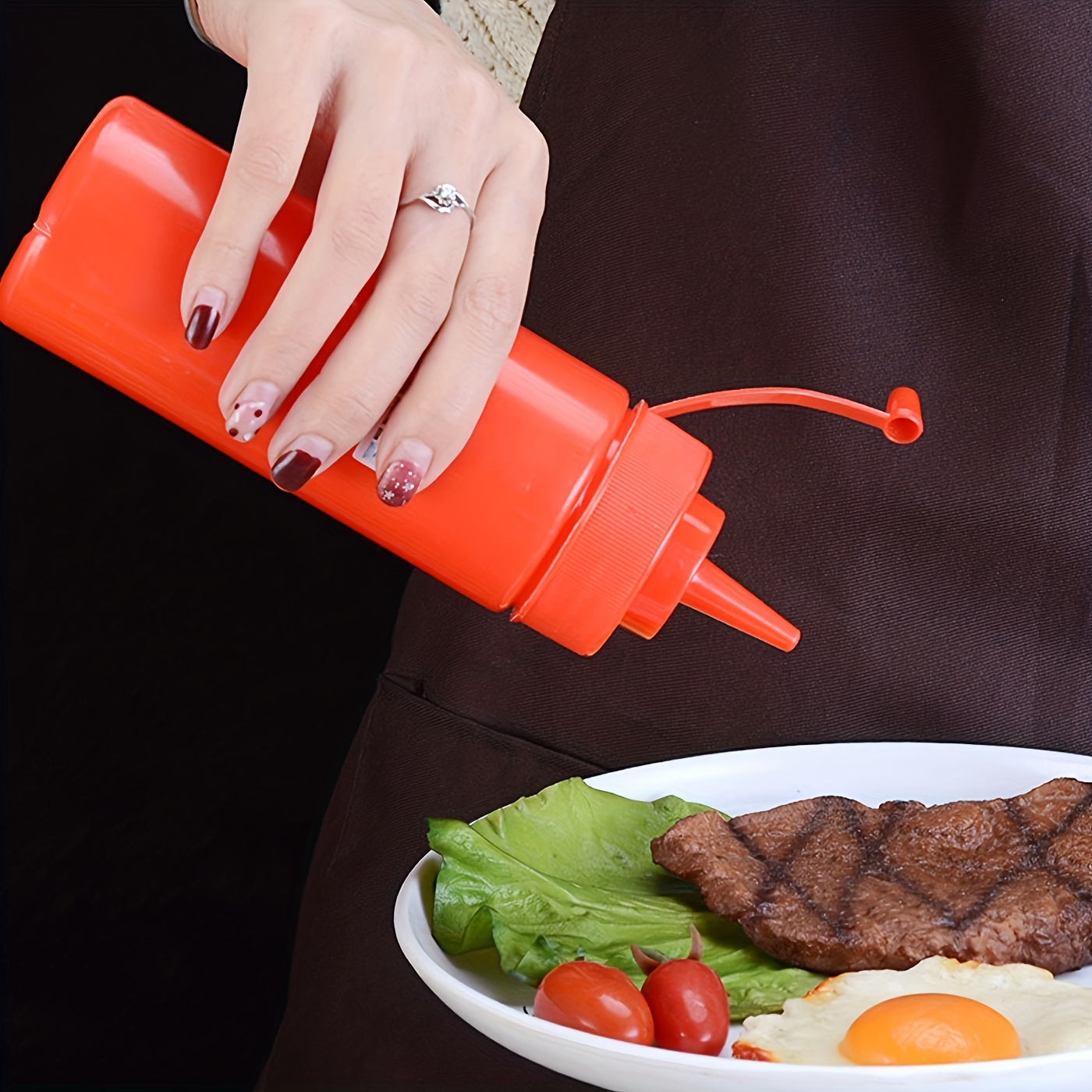 Condiment Squeeze Bottles Squeeze Bottle Plastic Condiment Temu