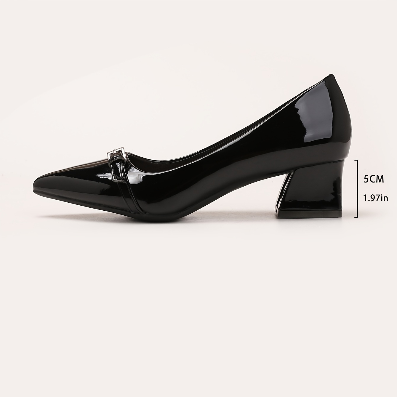 zapatos tacón elegantes mujer punta tacos cuadrados Temu Colombia