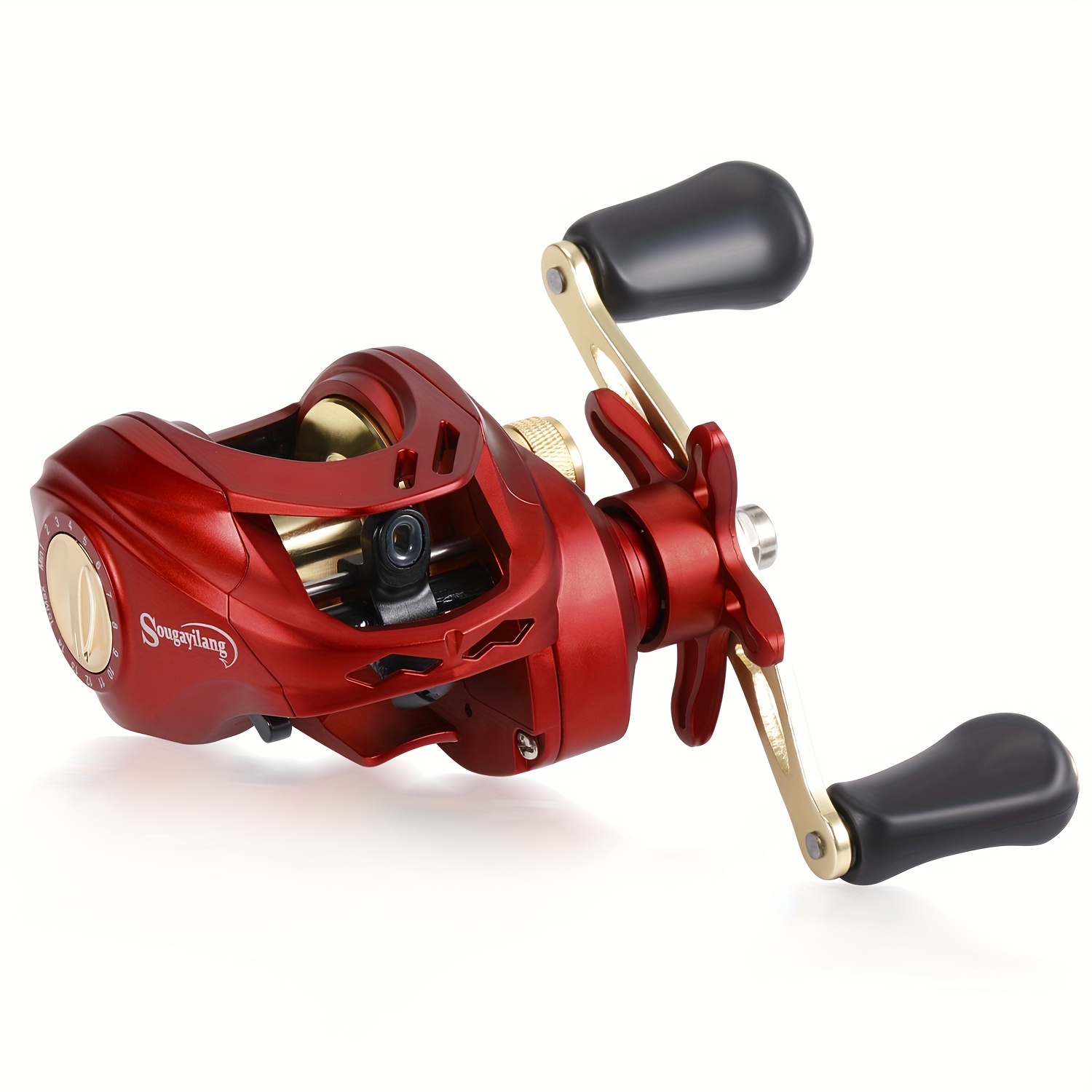 Sougayilang Baitcasting Fishing Reel 7.2:1 Gear Ratio Magnetic