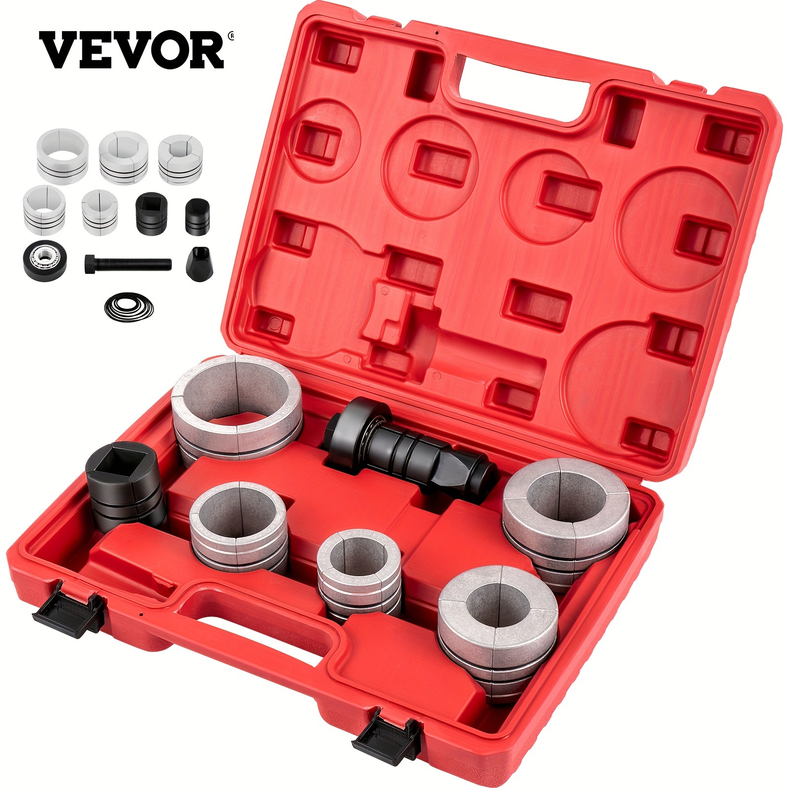 TEMU Exhaust Pipe Expander Kit, Exhaust Pipe Stretcher Kit 1-5/8" To 4-1/4", Pipe Stretcher Kitfor Tail Pipe Tube With Storing Case, 7 Pcs Pipe Expander, Exhaust Stretcher