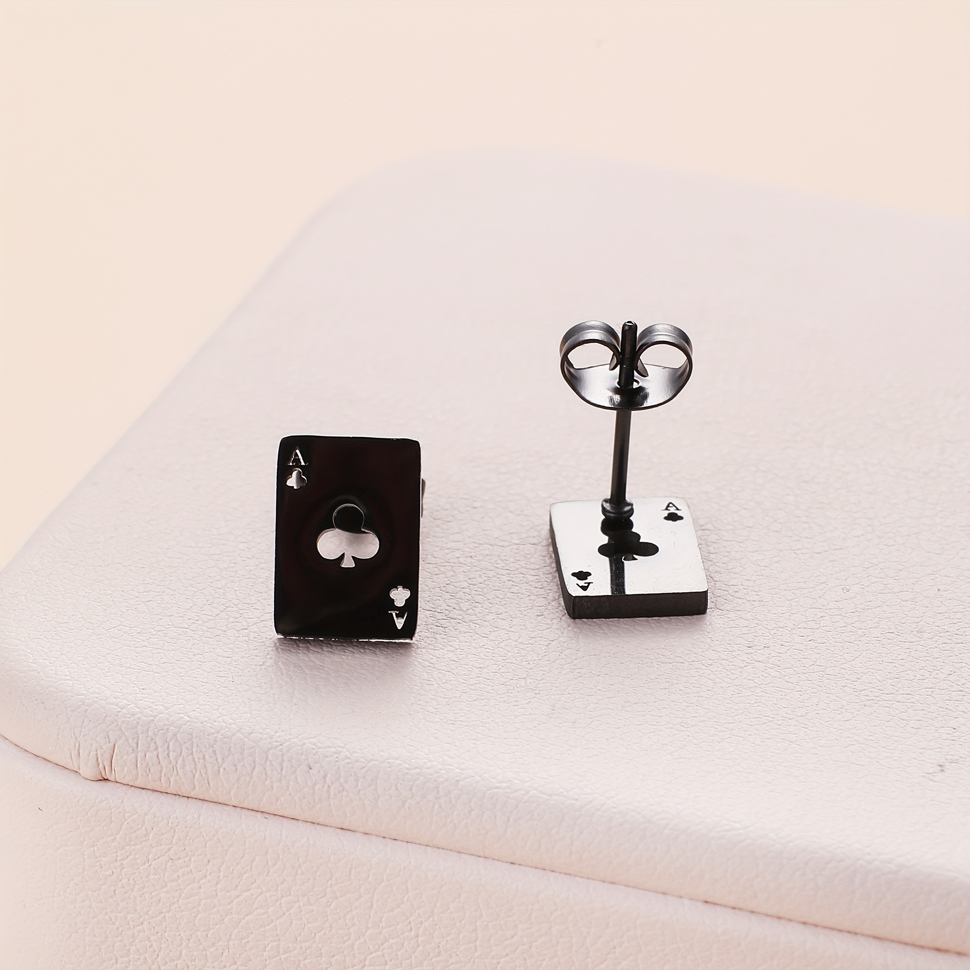Men's Square Frame Stud Earrings
