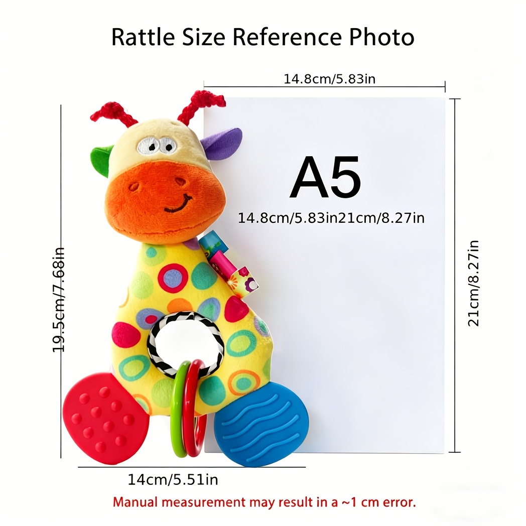 Children's Handheld Rattle Wind Chime Baby Grab Training Toy