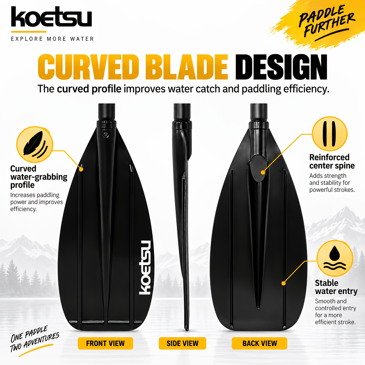 Adjustable Convertible Paddle with Aluminum Shaft