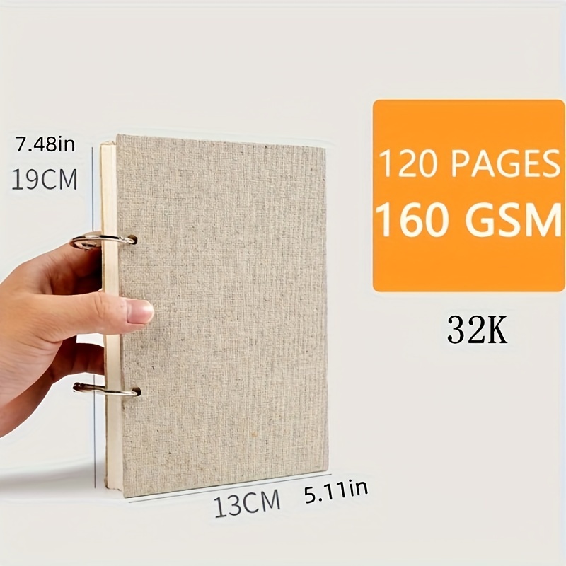 TEMU 1 Book 32k Sketchbook Drawing Sketchbook Loose-leaf Ring Sketchbook Removable Sketchbook Art Sketchbook