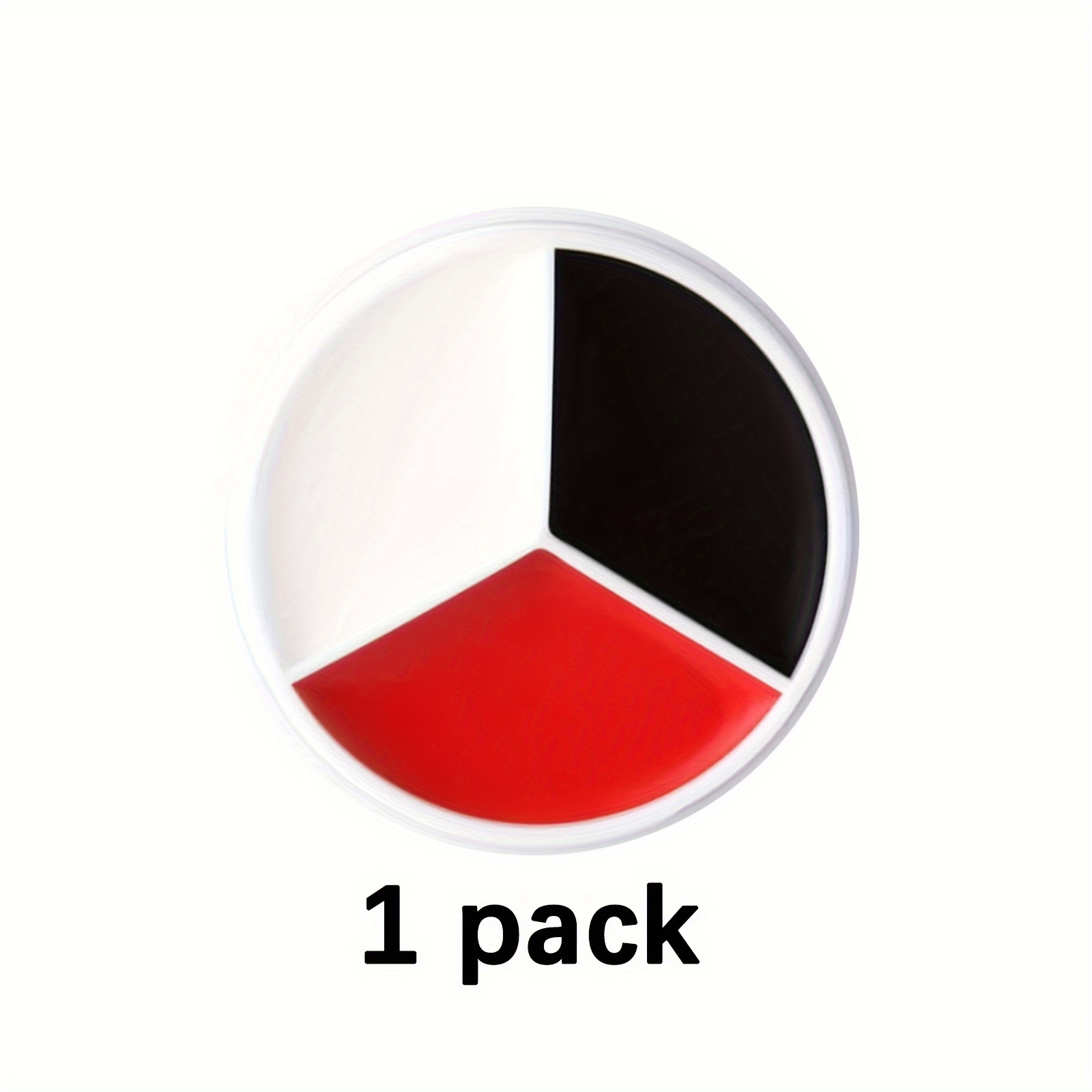 Black White Red Face Body Paint Makeup Palette, Oil Based Cream Face And Body Paint, Halloween Face Painting Makeup For Clown Zombie Vampire Adults Costume