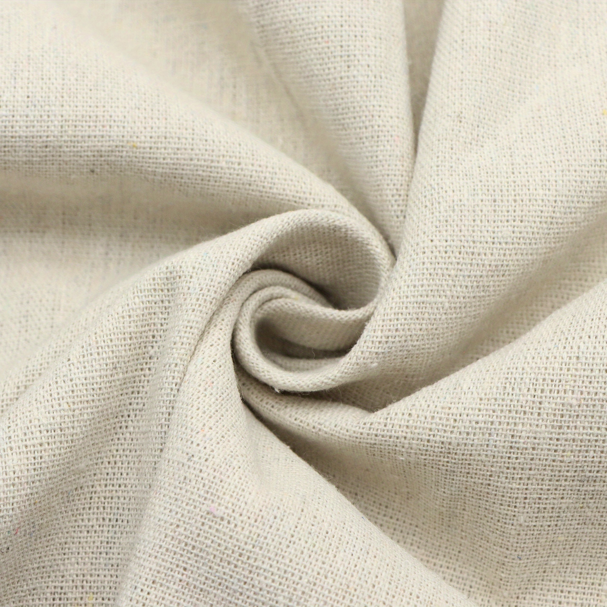 TEMU 1 pièce de tissu en lin fin - Feuille de tissu prédécoupée 59x19,68 pouces, Lavage à uniquement, Couleur unie, Doux, Matériau de haute qualité