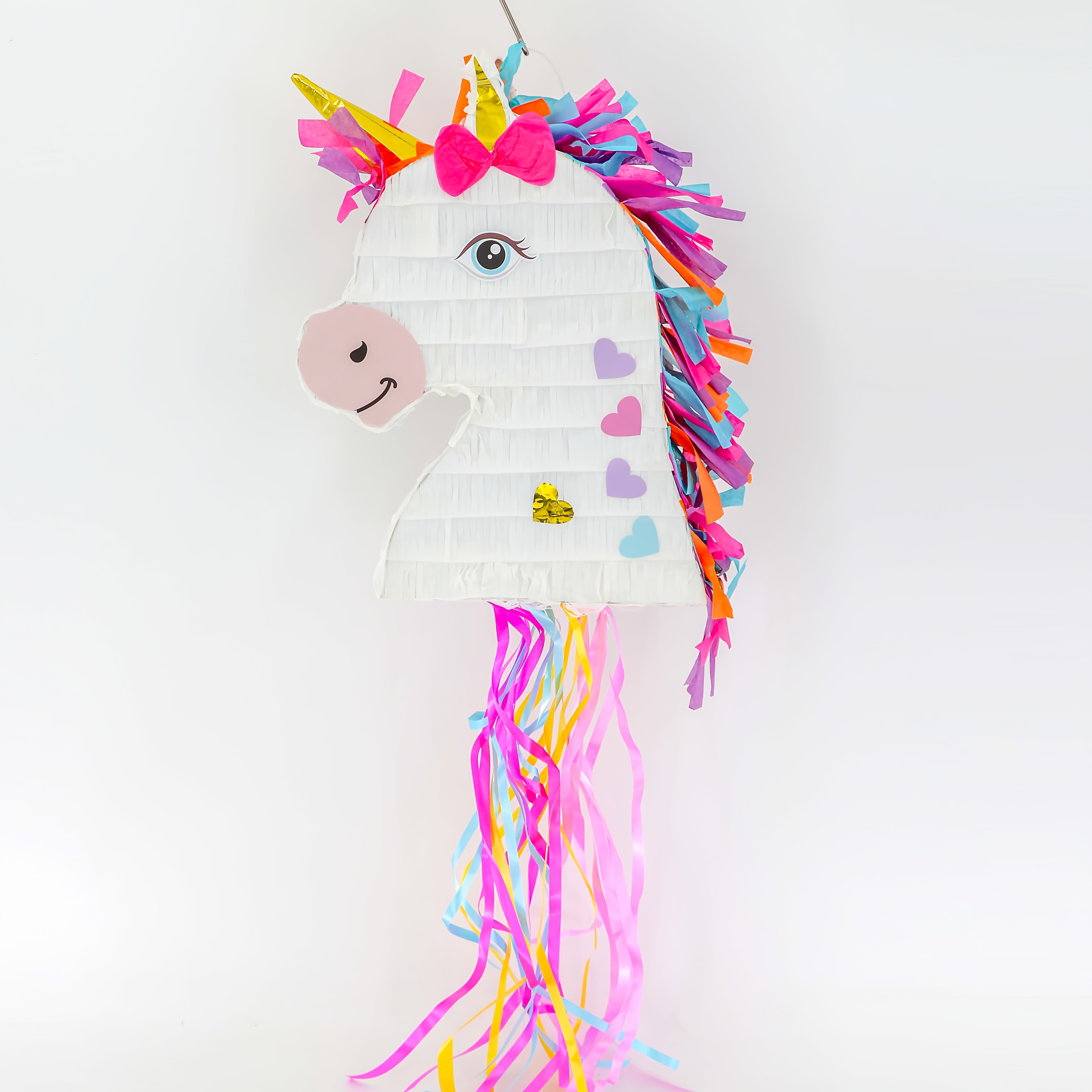Unicorn Pull-string Piñata, Animal Theme Party, Required, Birthday, Holiday, Universal For Themed Parties, Festive Gathering Theme Party Decoration Game, Safe Pull Rope