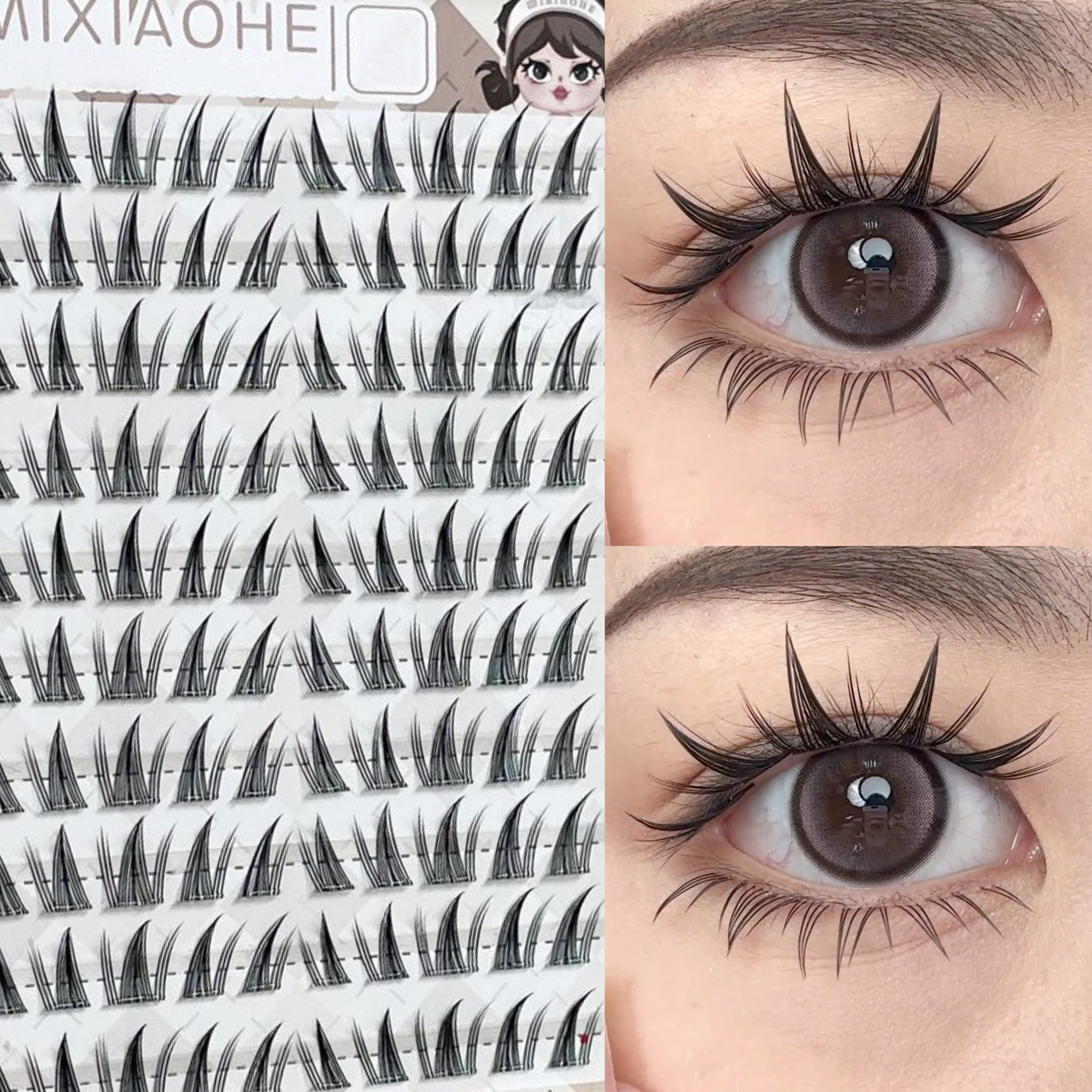 

Easy-to-apply Sunflower False Eyelashes Kit - , Diy Self-adhesive, With Bands, Reusable For Beginners, C/d Curling, 10mm-13mm Length