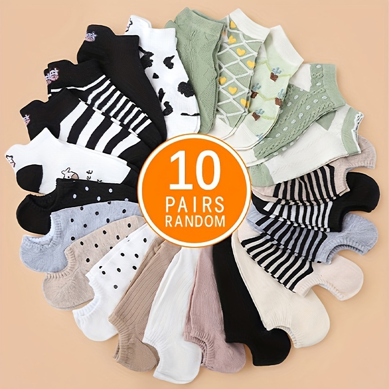 

10pcs Of 's Ankle - Fit, Moisture-wicking