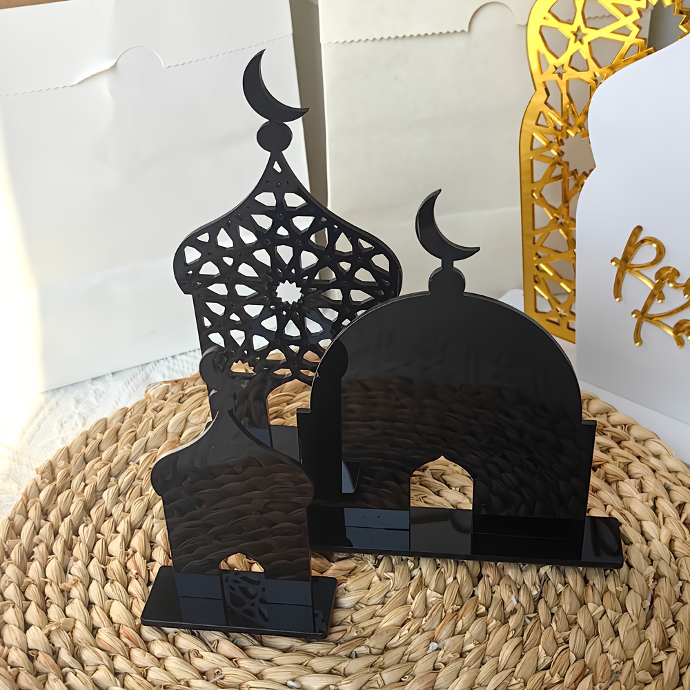 Image of High-end Luxury Edition Saudi Middle East National Day Desktop Ornaments, New Ramadan Tower Set, Eid Home Decoration, , Suitable For Desktop Decoration , Festive Home Decoration Desktop Ornaments