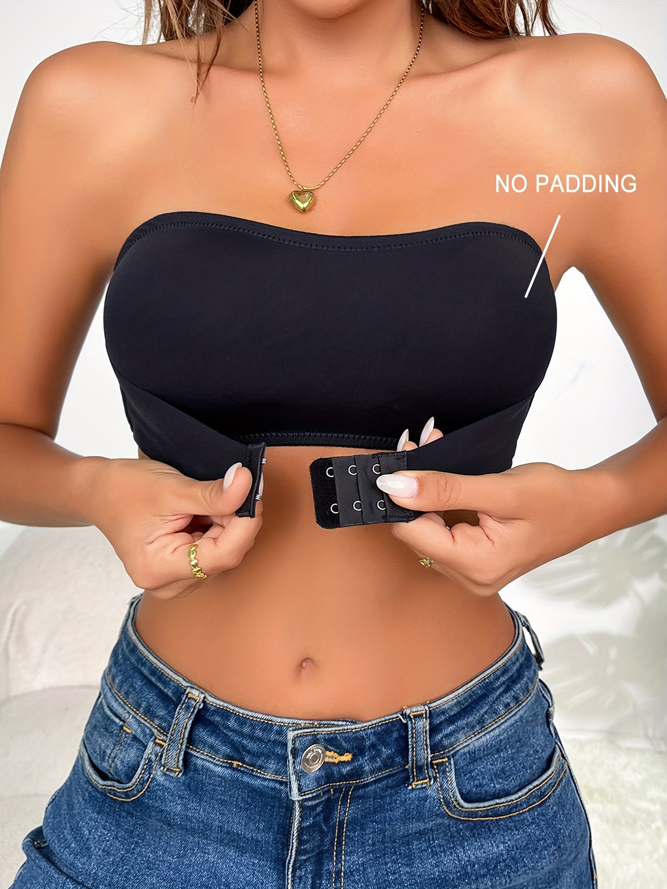 Lightweight And Easy Women'S Strapless Bra Without Underwire