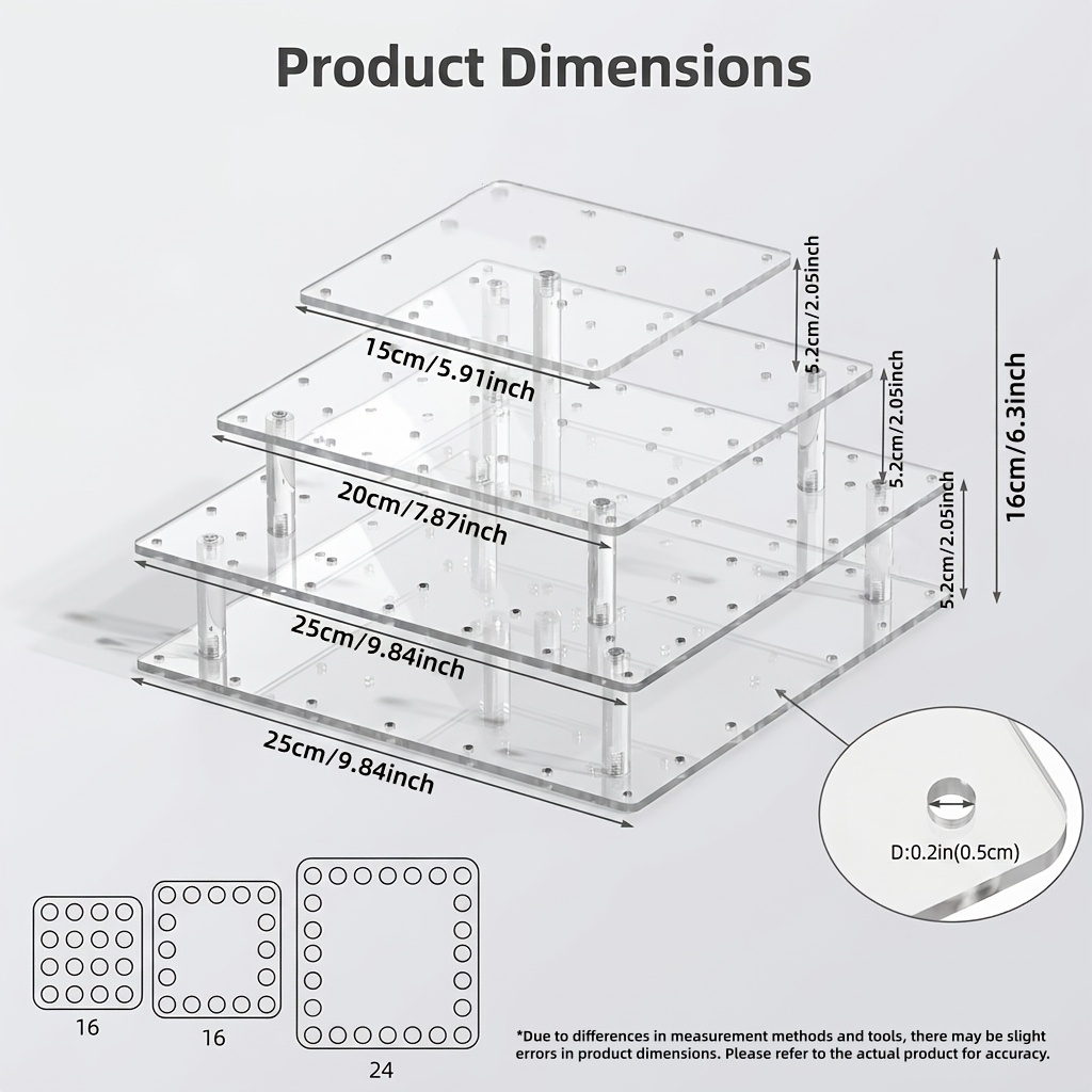 TEMU Présentoir à sucettes en acrylique transparent, de tour à étages pour un rangement organisé, stable et anti-basculement. Conçu pour diverses
