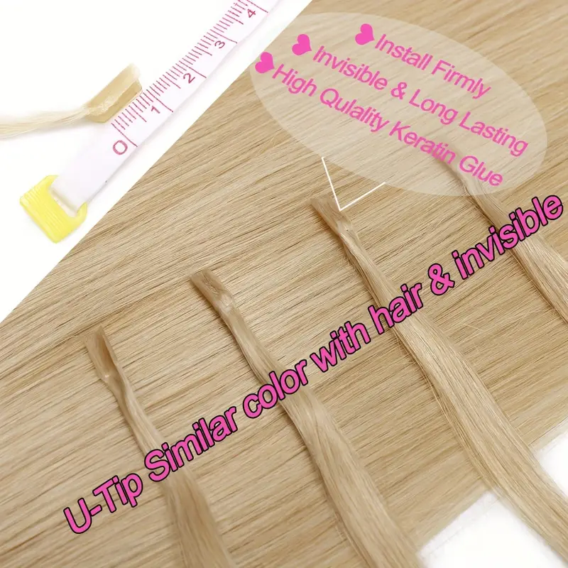 50 strands 50 gram keratin human hair extensions 100 real hair u tip extensions keratin u tip hair extensions nail tips 16in 24in pre bonded u tip hair extensions human hair details 4