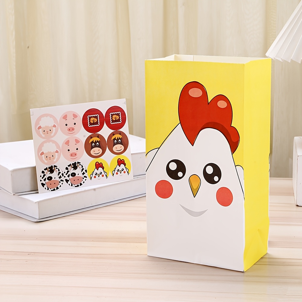 Cajas De Regalo De Granja, Bolsas De Dulc, Suministros De Fita De Animal, Caja De Golosinas, Decoración Para Baby Shower, Oveja, Cerdo, Vaca, Casa De Granja, Decoración De Cumpleaños Para Niños