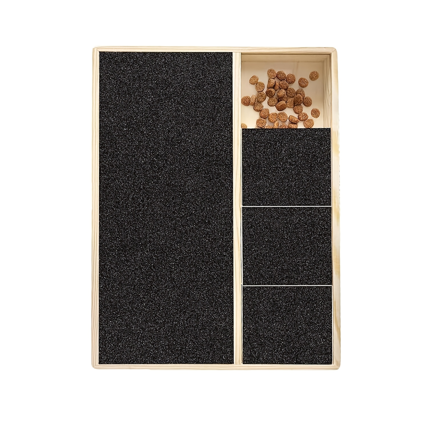 E-shop Hundekratzmatte für Nägel, Hunde Emery Board Kratzbrett Futterbox, Hunde für Nagelfeile Brett Kratzmatte Futterbox, Haustier Holz Snack Case