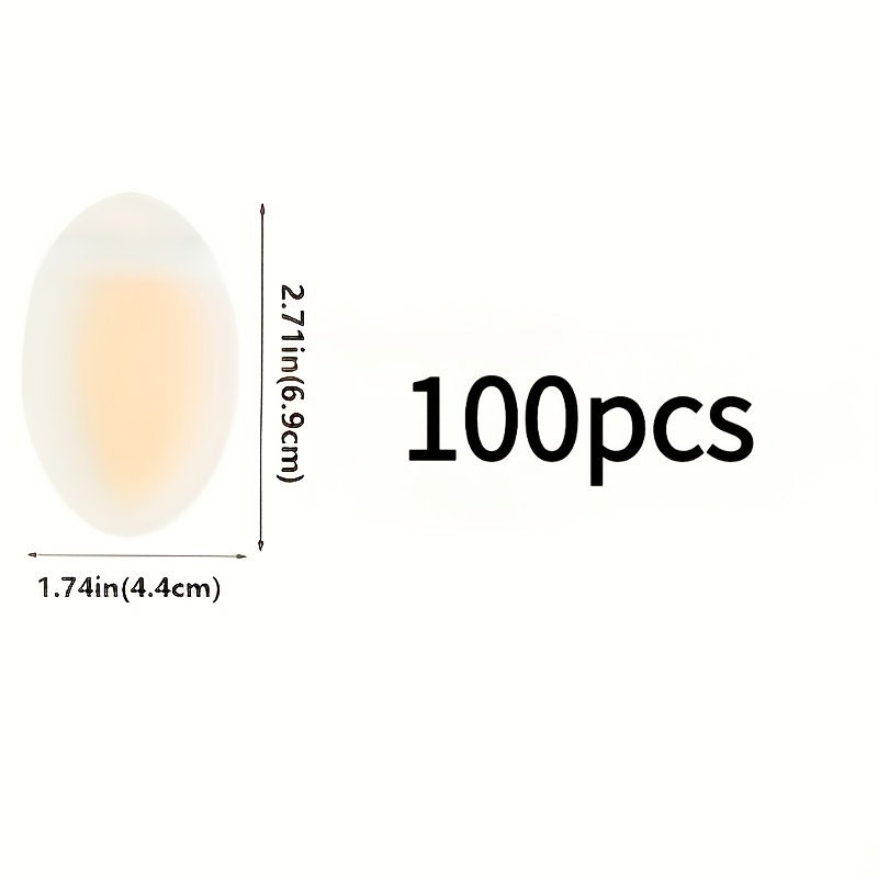Image of 100pcs Transparent Gel Shoe Pads - Waterproof Heel Protectors And Forefoot Cushions, Invisible Inserts For High Heels, Running, Hiking And Wedding - Anti-chafing Set