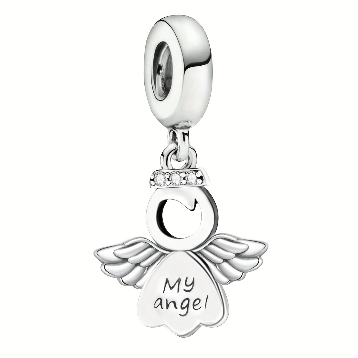 1pc 925 Silver Plated Charm Diy Pendant, Fit Bracelet Bangle Necklace, Jewelry Making Birthday Gift For Women