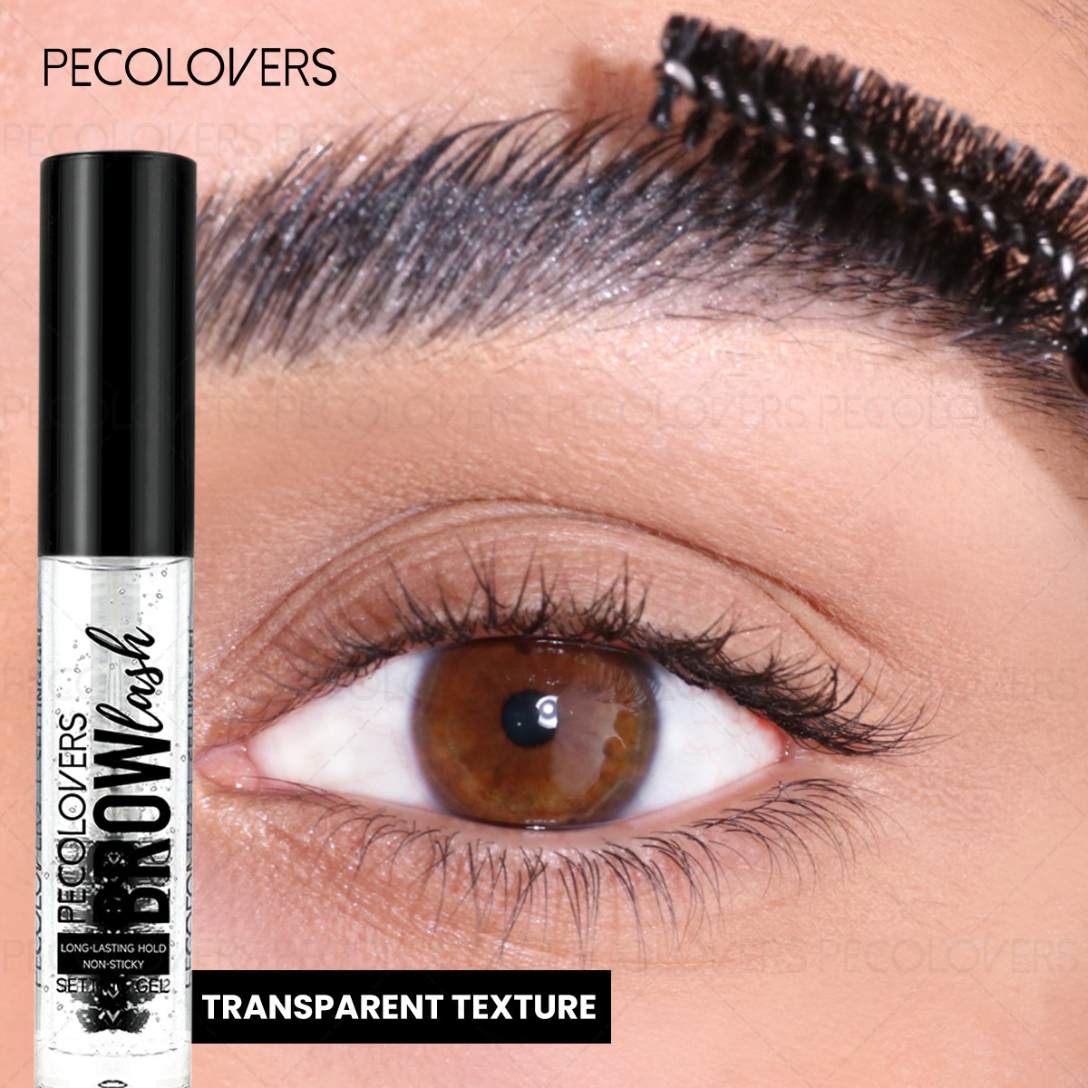 Transparent Brow Gel Natural Waterproof Styling Gel With Brush 3d Brows Styling Wax Makeup Eyebrow