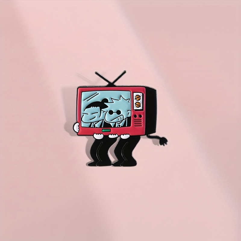 1pc   cartoon tv character enamel alloy brooch unisex anime badge for clothing and backpack daily gift occasion accessory   fit