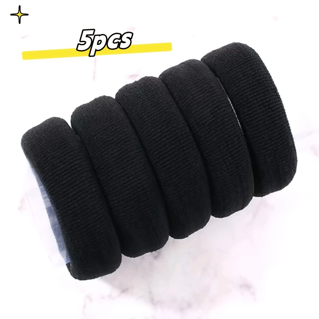 5pcs Headband, High Elasticity, High Ponytail, Seamless Headband, Easy Bun, Rubber Band Hair Accessory