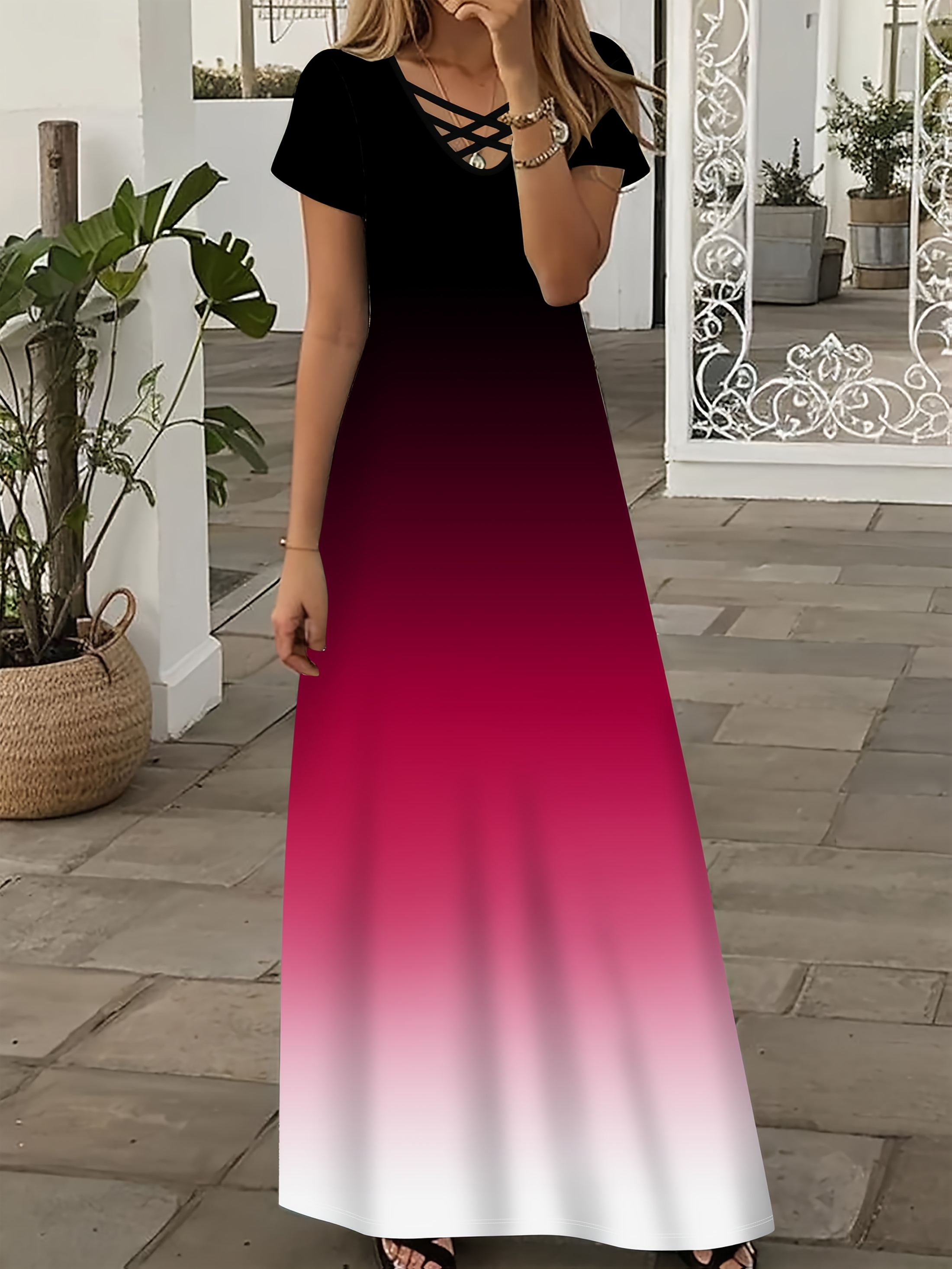 strapless open back dress Long Sleeve Red Homecoming Dress with Sleeves main image 1