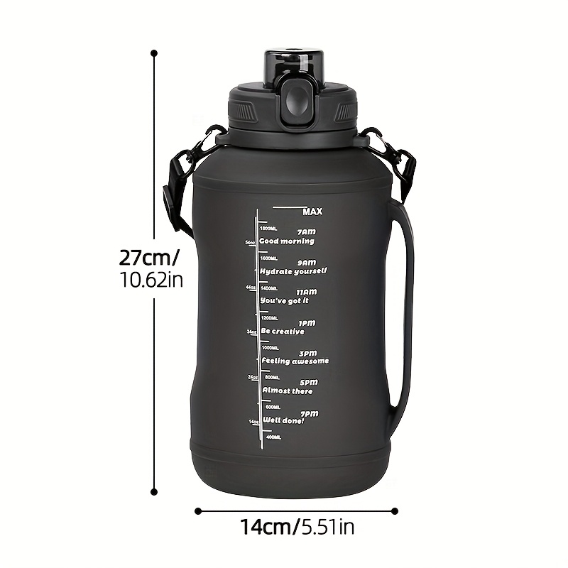 1pc Silicone Water Bottle, Lightweight Foldable Water Bottle, Foldable Travel Mug for Picnic Hicking Camping Climbing, Collapsible Bottle with Carrying Strap and Handle, Large Capacity Outdoor Sports Water Bottle for Running and Fitness Yoga