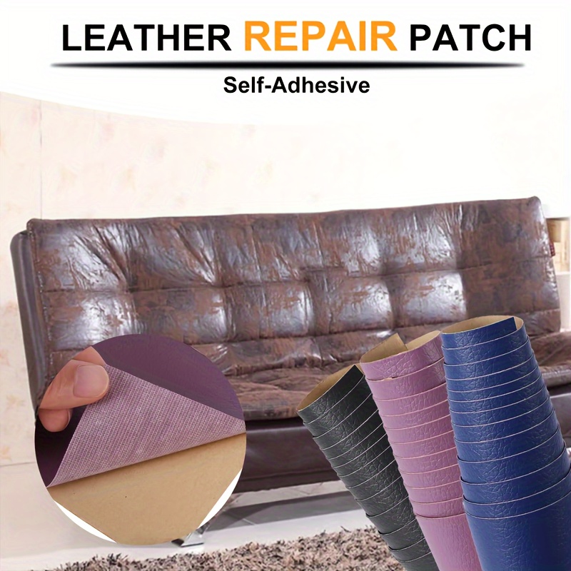 

137x20cm/53.93in * 7.87in Pu Leather Repair Tape Self-adhesive Leather Sofa Repair Patch Sofa Repair Sticker Sofa Furniture Seat